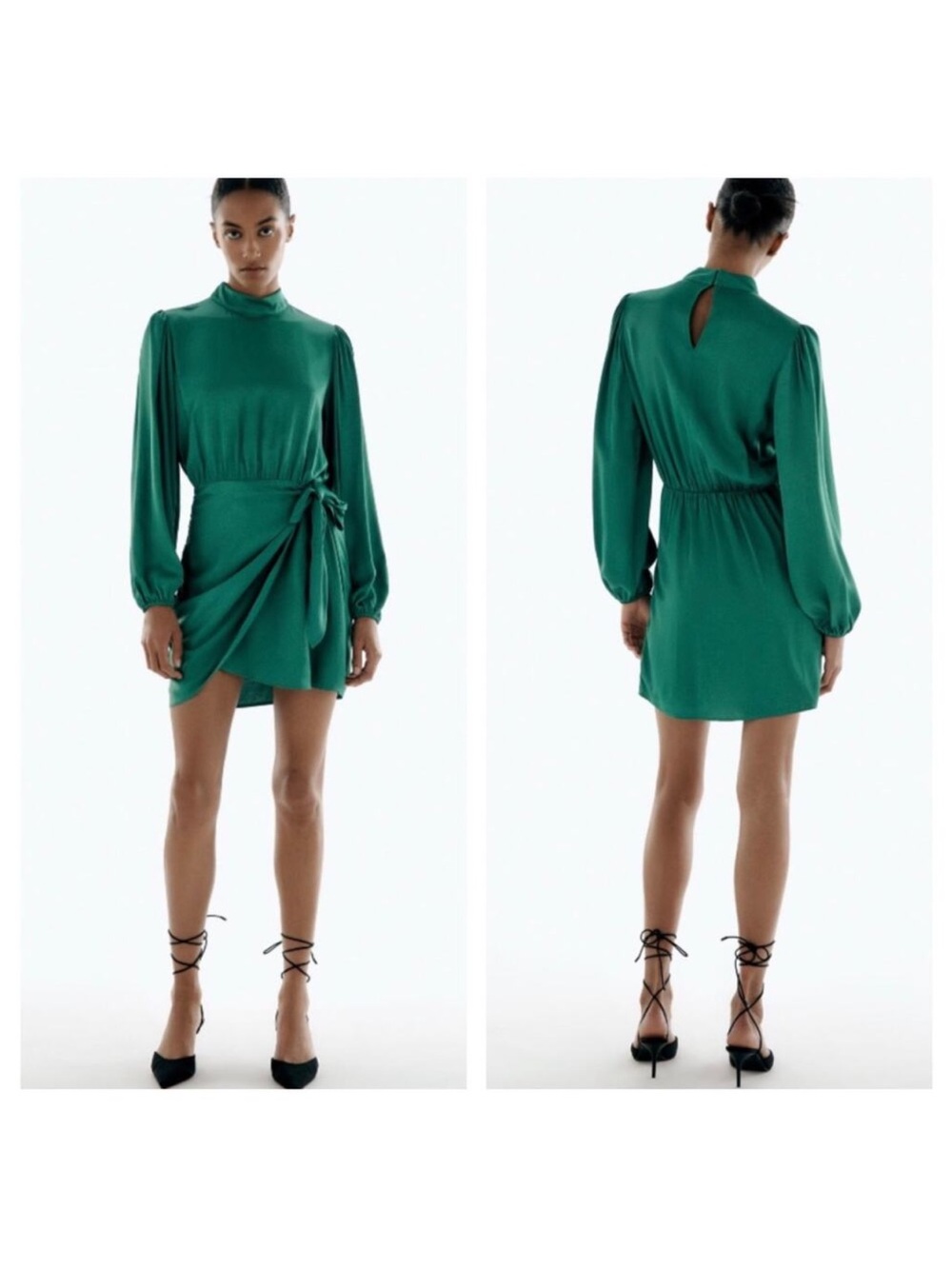 Zara Emerald Green Mini Dress